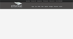 Desktop Screenshot of etherealdayspa.com